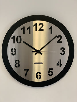 Wandklok AMSTERDAM BLACK MODERN DUTCH DESIGN WS