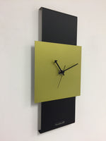 BeoXL - Wandklok Black-Line & LIME GREEN Modern Design