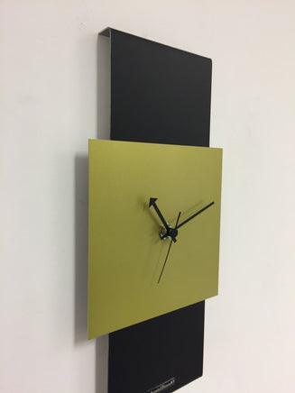 BeoXL - Wandklok Black-Line & LIME GREEN Modern Design