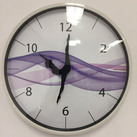 BeoXL - Wandklok DANCER Purple Wave Modern Design