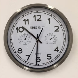 BeoXL - Wandklok met Temperatuur en vochtmeter modern design