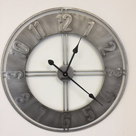 BeoXL - Wandklok Silver Saloon Vintage Design