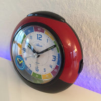 BeoXL - Kinderwekker met klokleer functie in rood