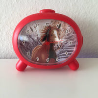 BeoXL - Kinderwekker met galopperend paard rood