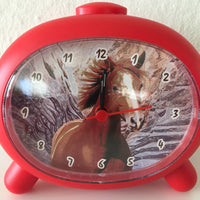 BeoXL - Kinderwekker met galopperend paard rood