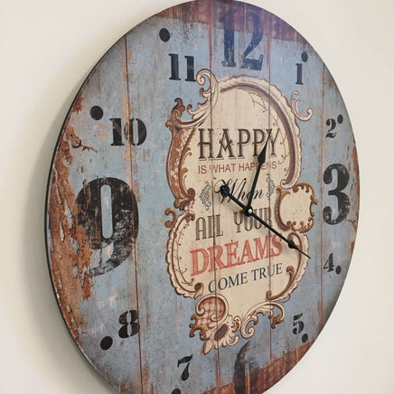 BeoXL - Wandklok retro Happy Blue