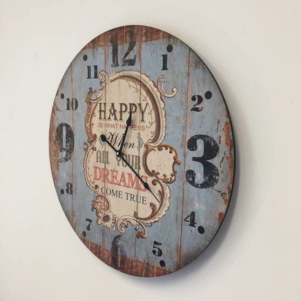 BeoXL - Wandklok retro Happy Blue
