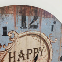 BeoXL - Wandklok retro Happy Blue
