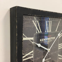 BeoXL - Wandklok Kensington hout retro zwart