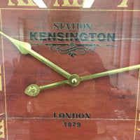 BeoXL - Wandklok Kensington hout retro rood 