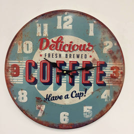 BeoXL - Wandklok retro Coffee Blue 