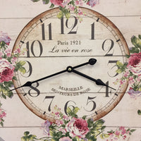 BeoXL - Wandklok La vie en rose retro vintage design