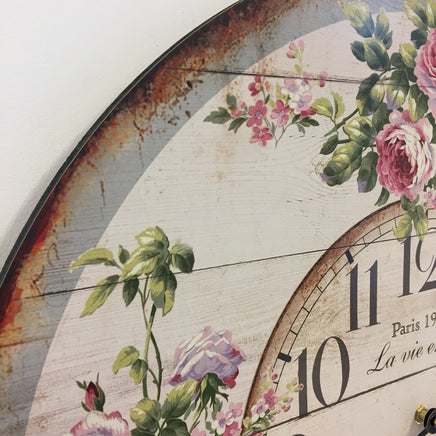 BeoXL - Wandklok La vie en rose retro vintage design