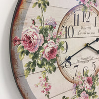 BeoXL - Wandklok La vie en rose retro vintage design