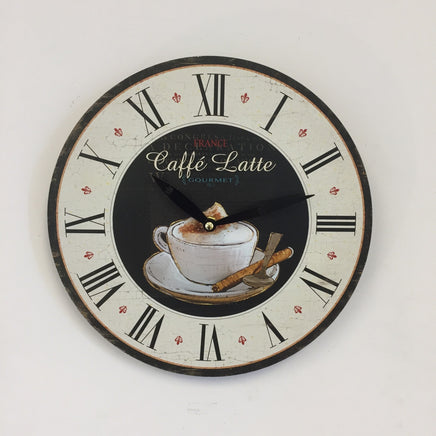 BeoXL - Wandklok Cafe LATTE vintage retro design