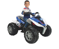 Injusa Elektrische Kinderquad Rage 12V Blauw/Wit