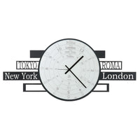 BeoXL - Wandklok Modern Italiaans ontwerp "Jet-lag"