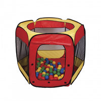 Paradiso Toys Speeltent Met 100 Ballen 100 X 75 Cm Rood/Geel
