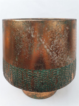 Weathered Copper Plantpot