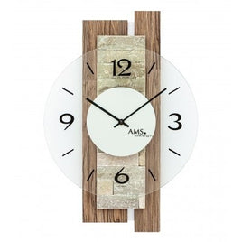 BeoXL - Wandklok Wood & Stone Modern Design
