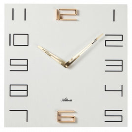 BeoXL - Wandklok Wit en Goud modern design