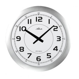 BeoXL - Wandklok Silent Silver Modern Design