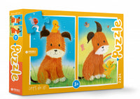 Rebo Productions Legpuzzel Hond & Eendje Junior 24/24 Stukjes