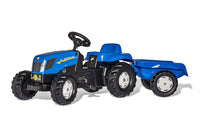 Rolly Toys Traptractor Rollykid New Holland T7040 Junior Blauw