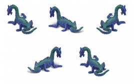 Safari Speelfiguren Zeedraken 2 Cm Bpa-Vrij Blauw 192-Delig