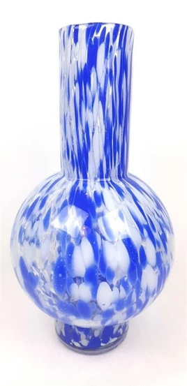 Double sphere Blue dotted Vase