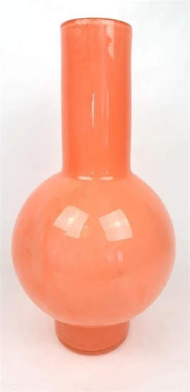 Double sphere Orange Vase
