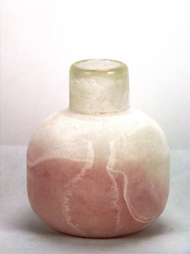 Glass Round Vase Cloud Pink