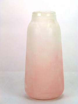 Glass Vase Descent Cloud Pink