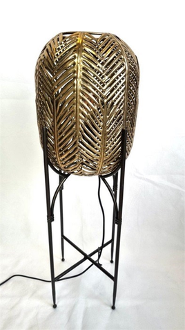 Gold Leaf Lamp on Base