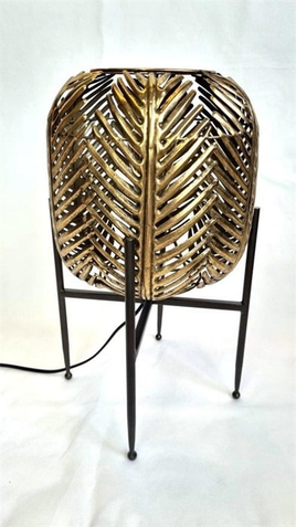 Gold Leaf Lamp on Base