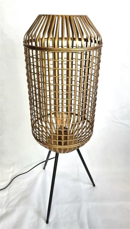 Matt Gold 3legs Cage Floorlamp