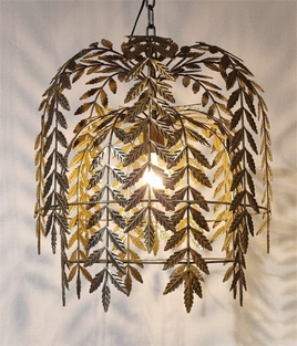 Gold Hanging Willow Lamp
