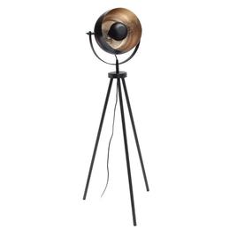 Black Nickle Spotlight Studiolamp Rose Gold Foil XL