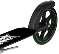 Xootz Xoo Large Wheeled Stuntstep Junior Voetrem  wit/zwart